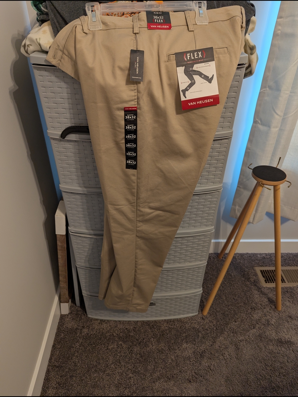 Van Heusen Tan Flex Chino Pants